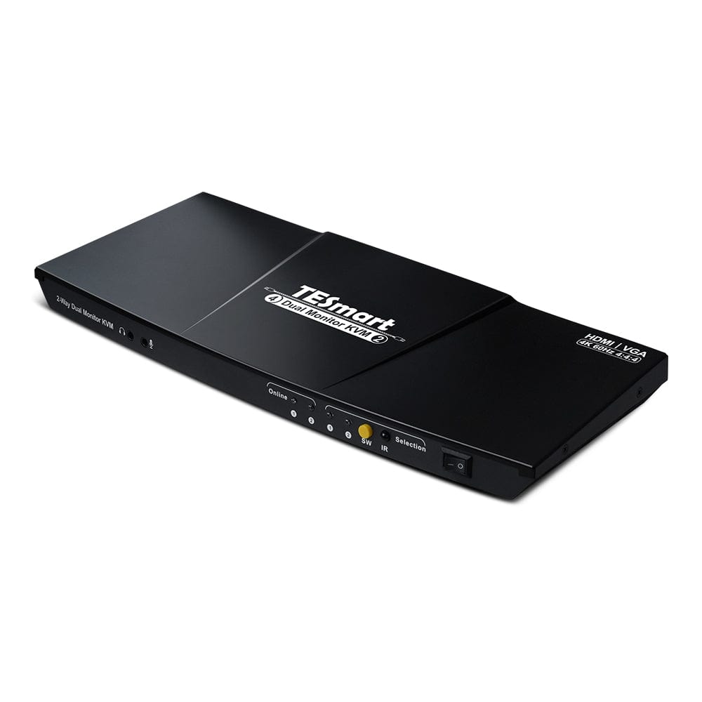 KVMスイッチ 2ポート デュアルモニター HDMI+VGA 4K60Hz TESmart Japan –