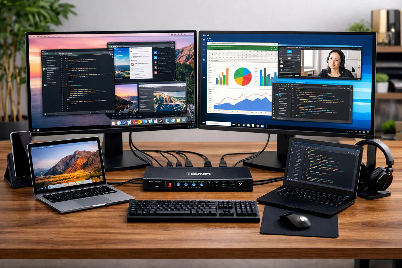 MacBookで複数モニターを使う方法｜ドック・KVM・デスク環境の選び方ガイド