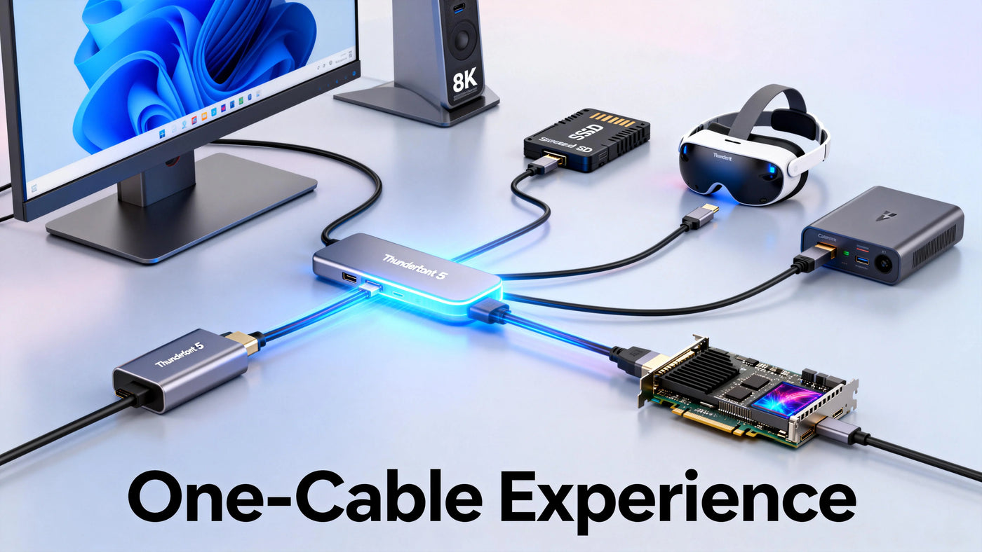 Thunderbolt 3/4/5の性能を徹底比較：接続規格を進化させるThunderboltの歩み