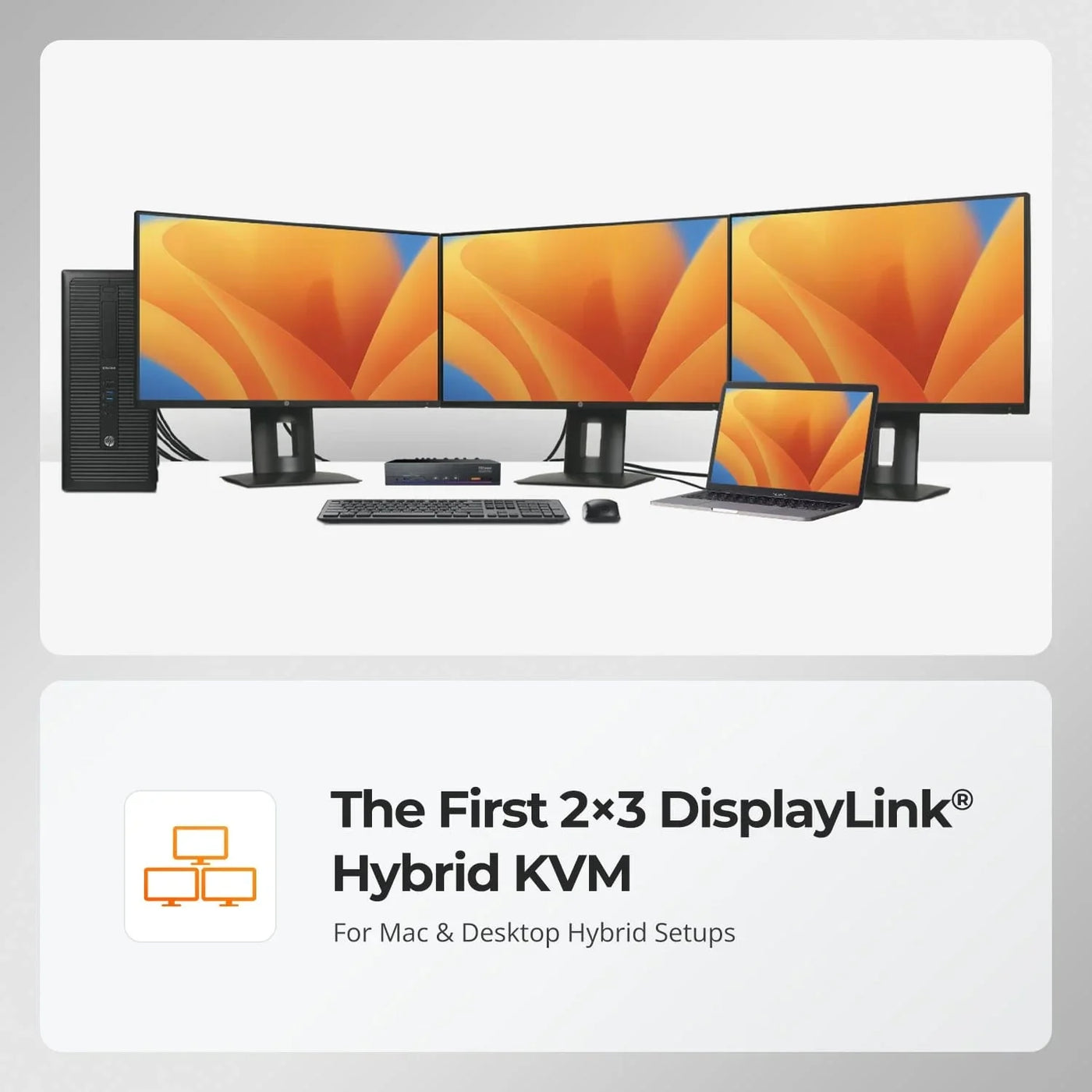 MacBookで3画面出力を実現する方法｜HDC203-PM24 DisplayLink KVMドック活用ガイド