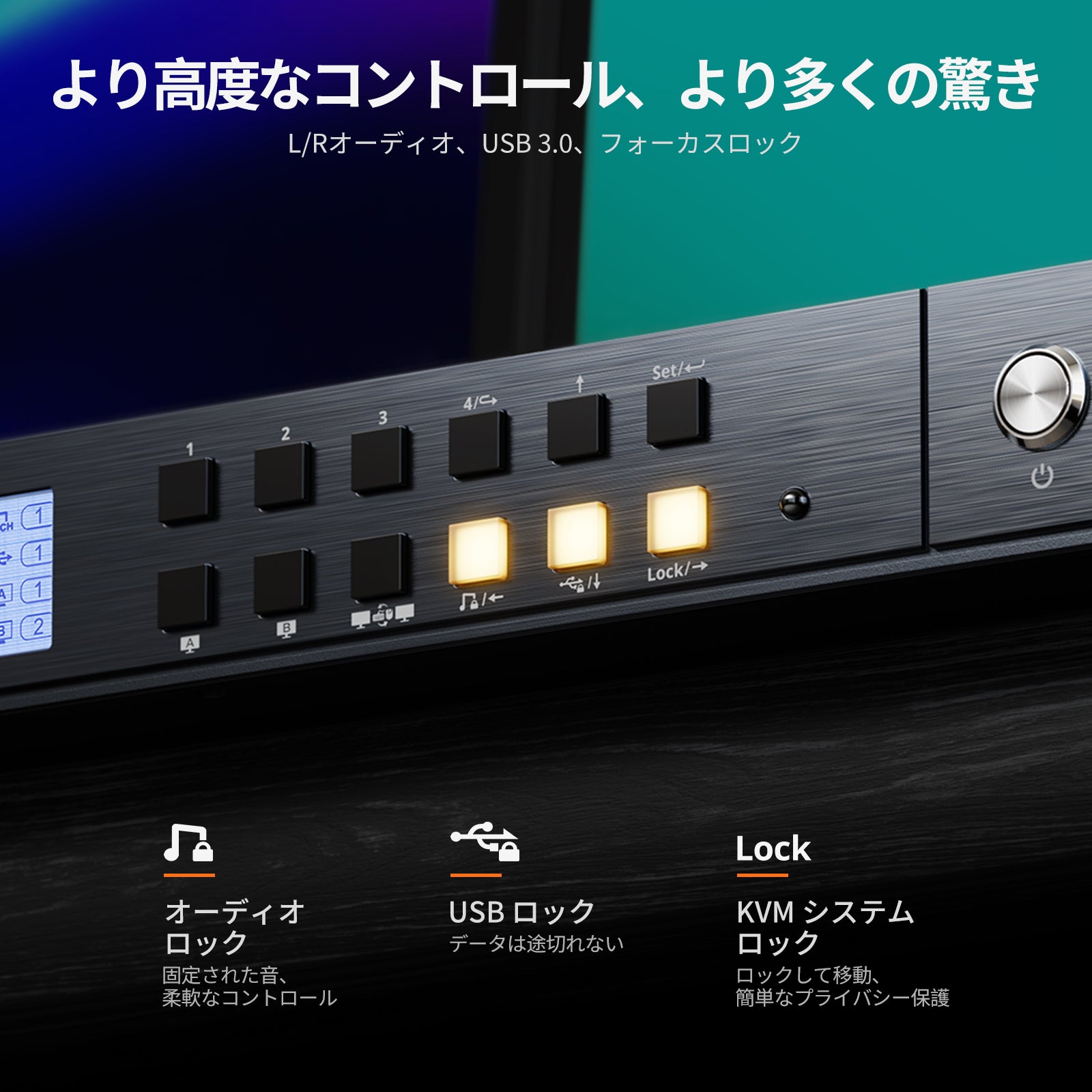 PV-DCmulti-2A-HDMI マルチ電源 コンバートプレート 4K DisplayPort KVM Extender over CAT6 with Audio, SPDIF, IR