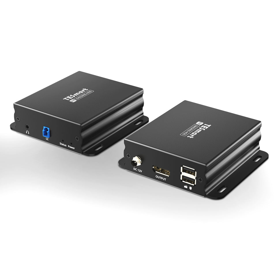 300M ファイバーDPエクステンダー 8K@60Hz / 4K@240Hz ロスレス 光ファイバー伝送