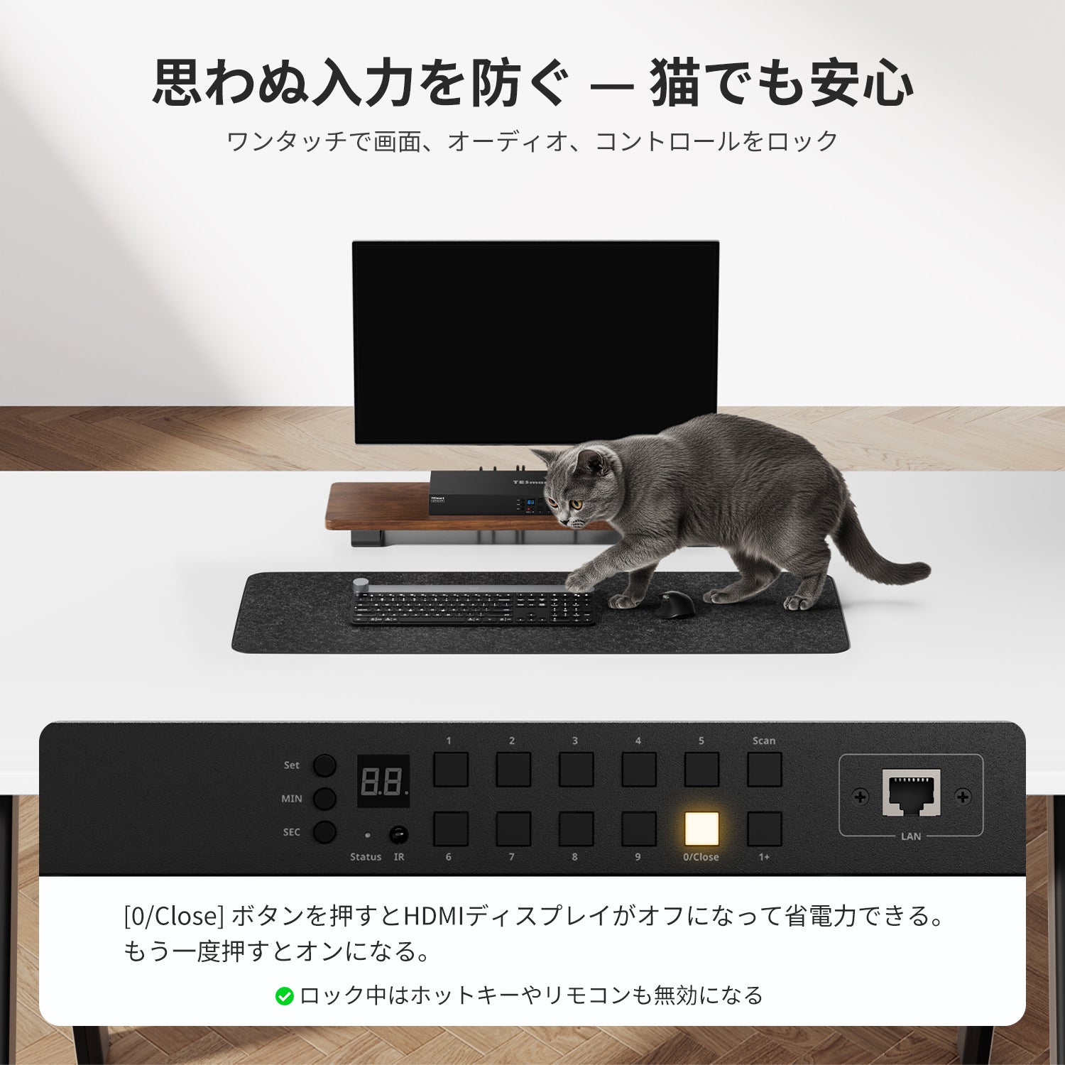 KVMスイッチ | 16ポート HDMI 4K60Hz EDID付き RS232/LANポート