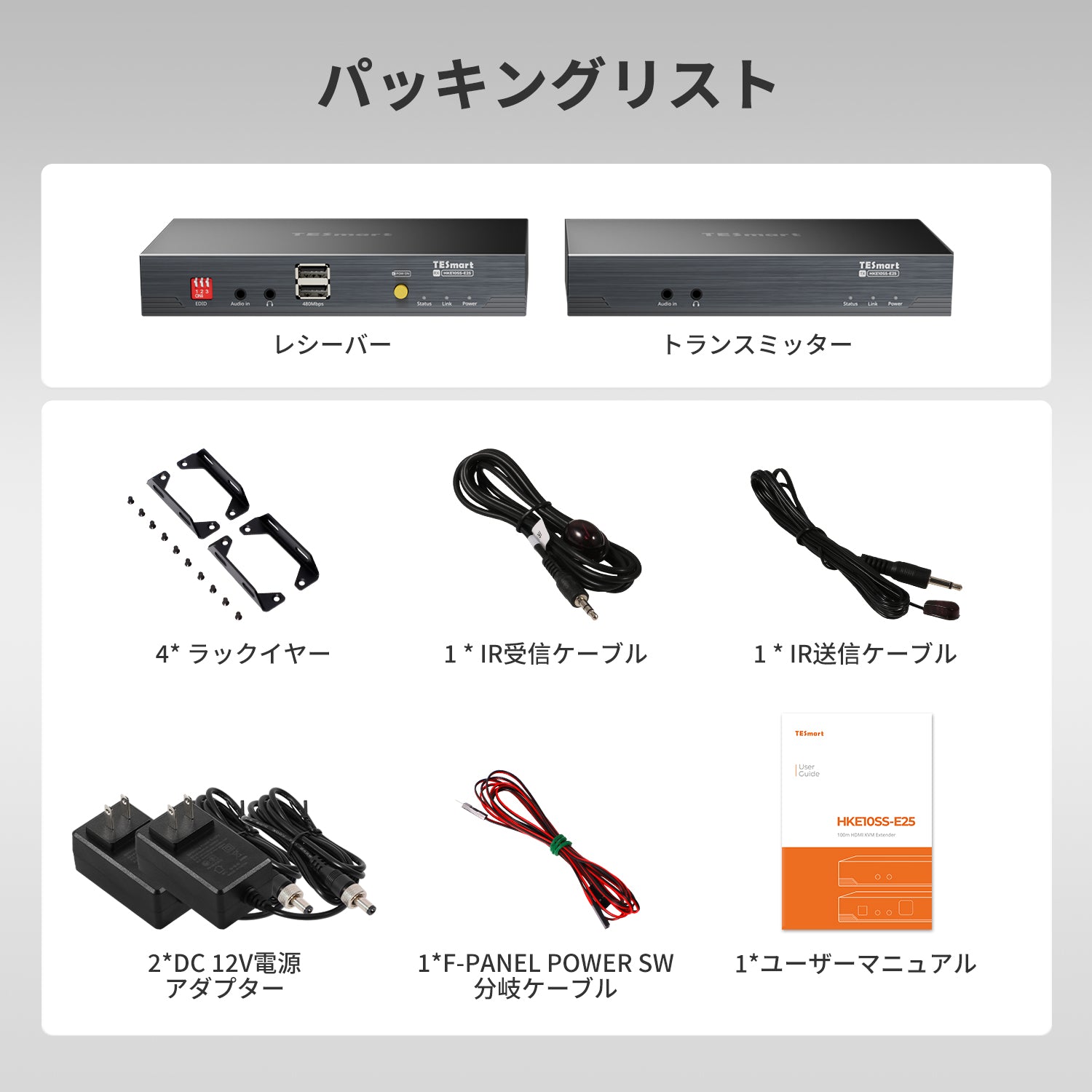 100M 4K30 HDMIエクステンダー PoE & Bi-IR搭載 CAT5e/6ケーブル経由