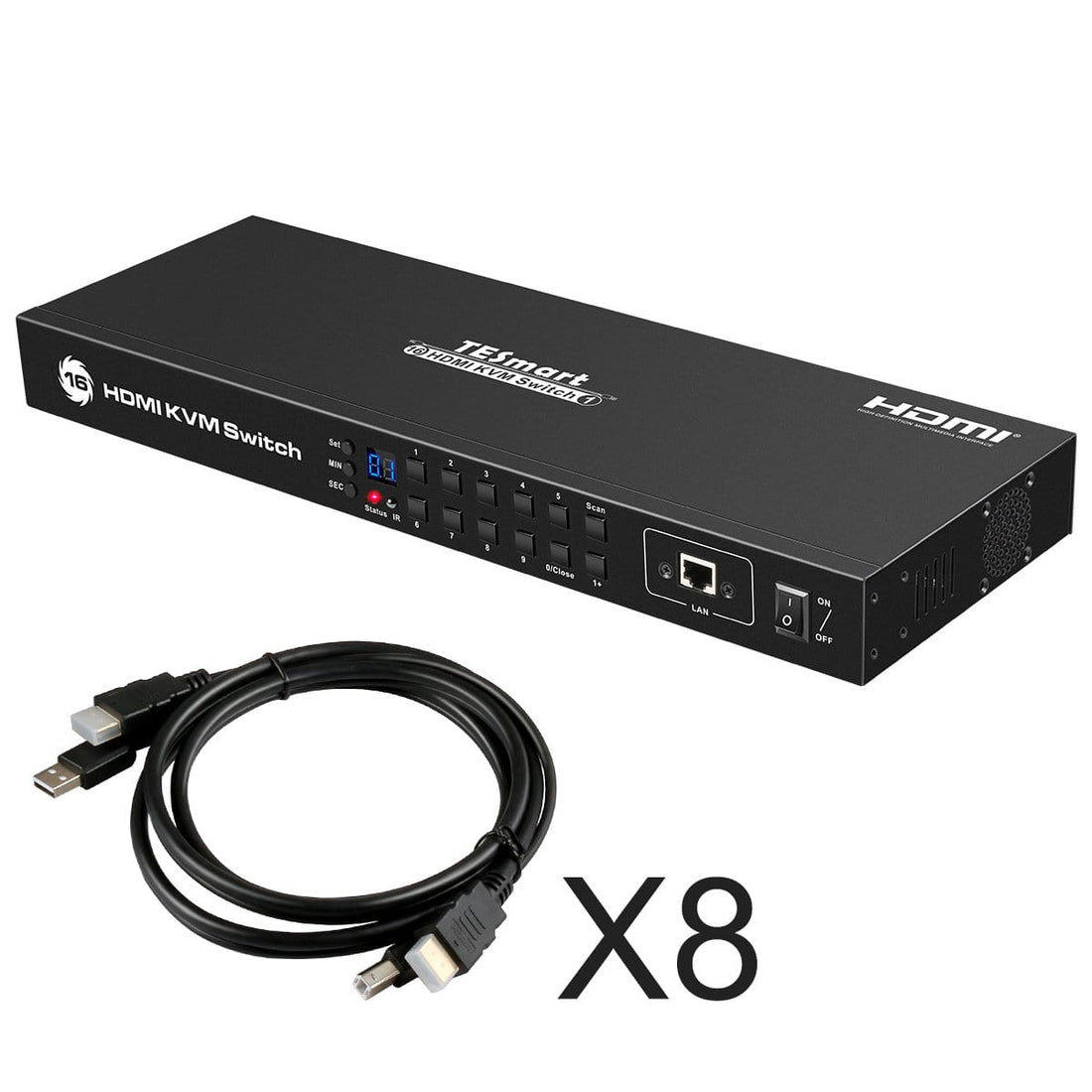 KVM HDMI 4ポート、スイッチ　4K@30Hz　USB2.0×3