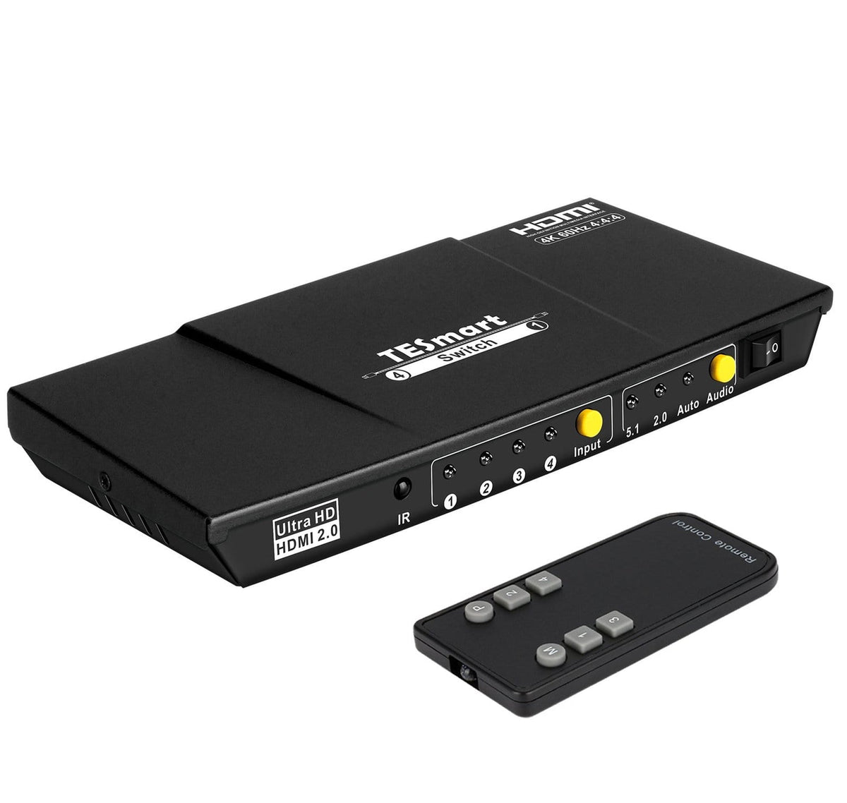 4ポートHDMI切替器 4K60Hz S/PDIFとL/R付き - TESmart Japan – TESmart.JP