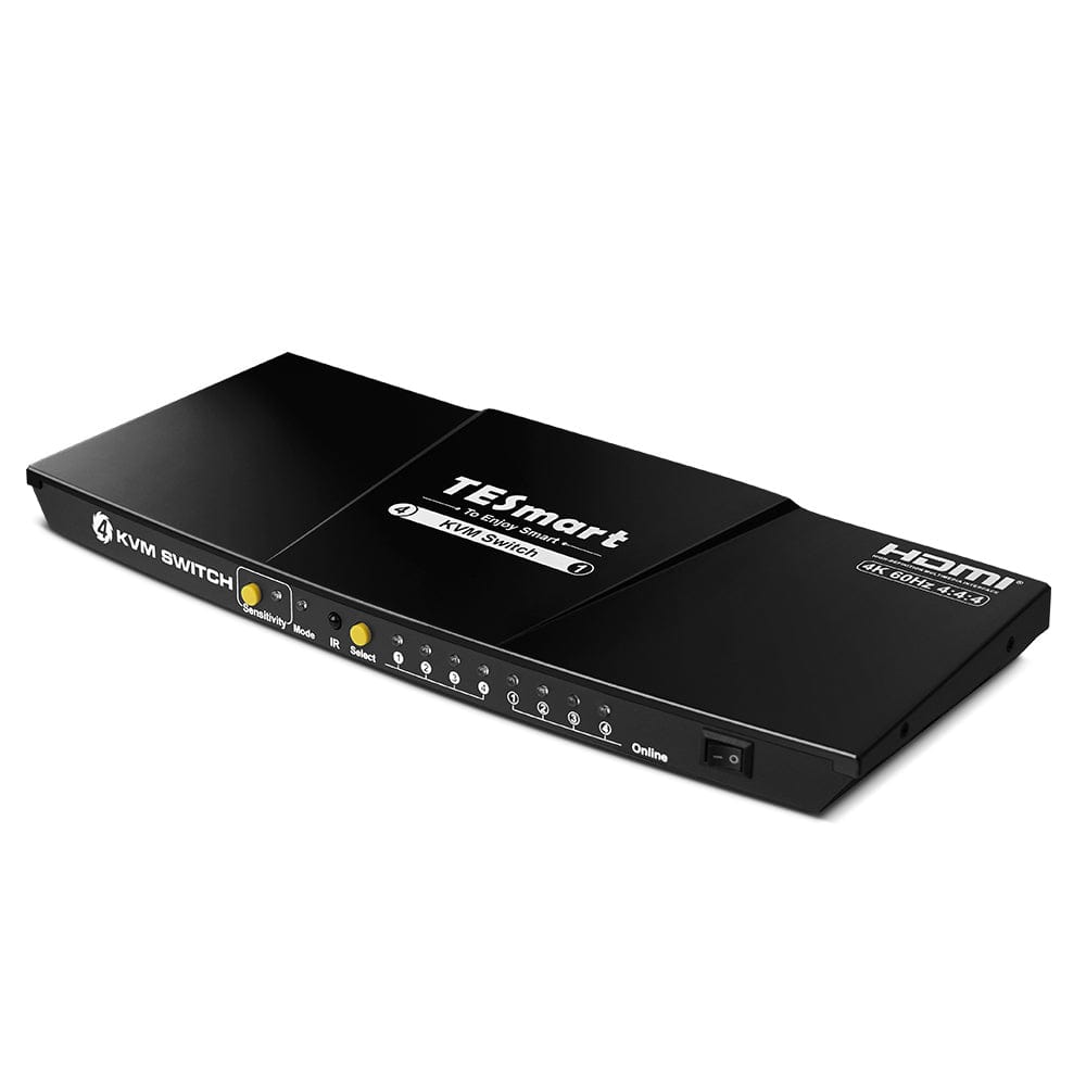KVMスイッチ 4ポート 3HDMI+1USBC 4K60Hz EDID付き TESmart Japan TESmart.JP