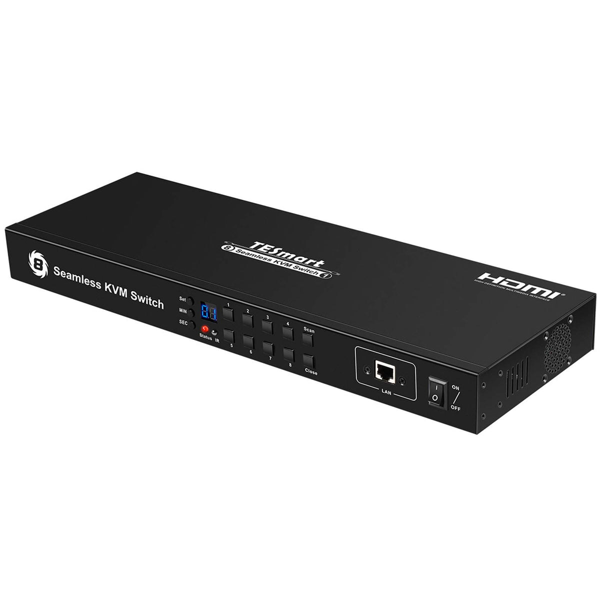 KVMスイッチ 8入力1出力 4K@30hz PIP機能付き USB2.0対応 RS232/LAN口付き – TESmart.JP