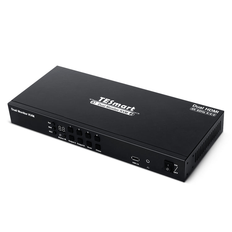 定価￥38,480_TESmart KVMスイッチ 4入力2出力 分配器・切替器